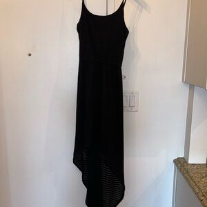 Aqua High Low Flowy Dress